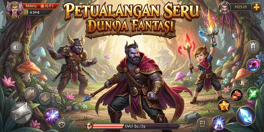 Tampilan menarik dari gameplay dalam dunia petualangan 6CF.