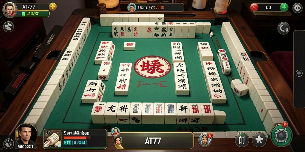 Screenshot gameplay <strong>AT777</strong> menampilkan keseruan bermain Mahjong.