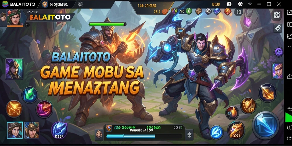 Screenshot gameplay menarik dari BALAITOTO menunjukkan pertarungan seru antar hero.