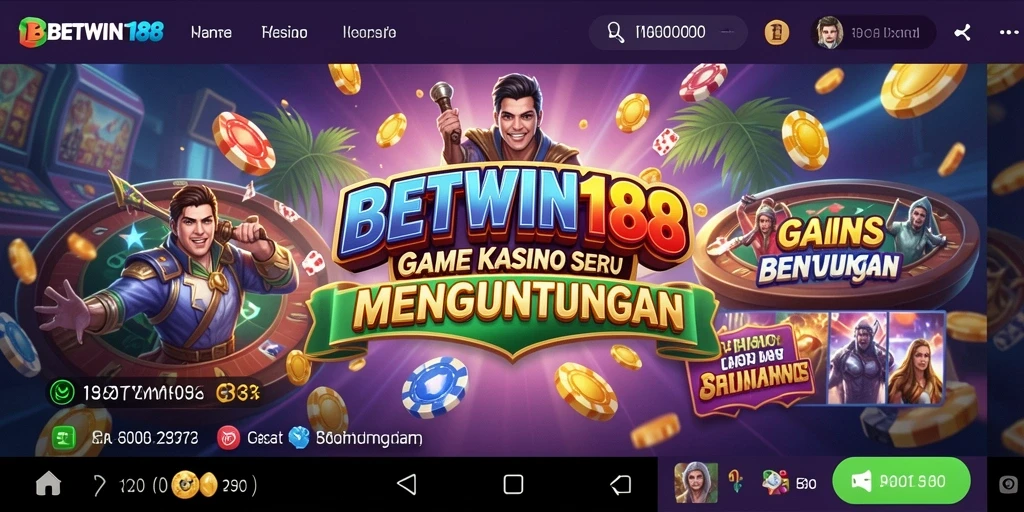 Tampilan menarik dari permainan kasino di BETWIN188.