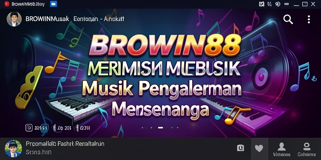 Tampilan gameplay BROWIN88 saat bersaing dalam tantangan musik.