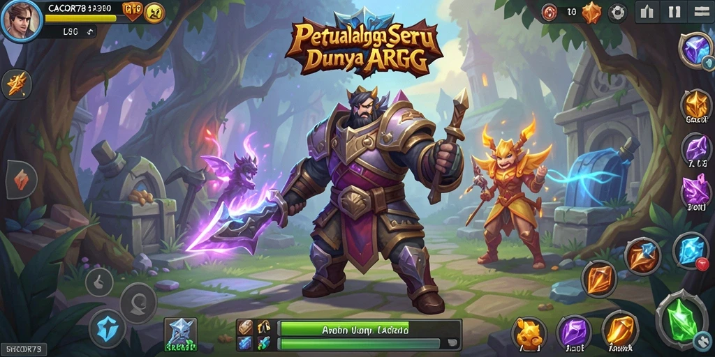 Tangkapan layar dari <strong>CACOR78</strong> menampilkan pertarungan epik di dunia ARPG.