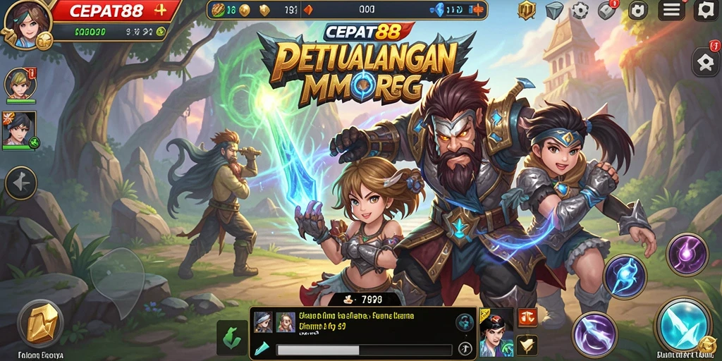 Tampilan gameplay CEPAT88 yang seru dengan pertempuran menegangkan.