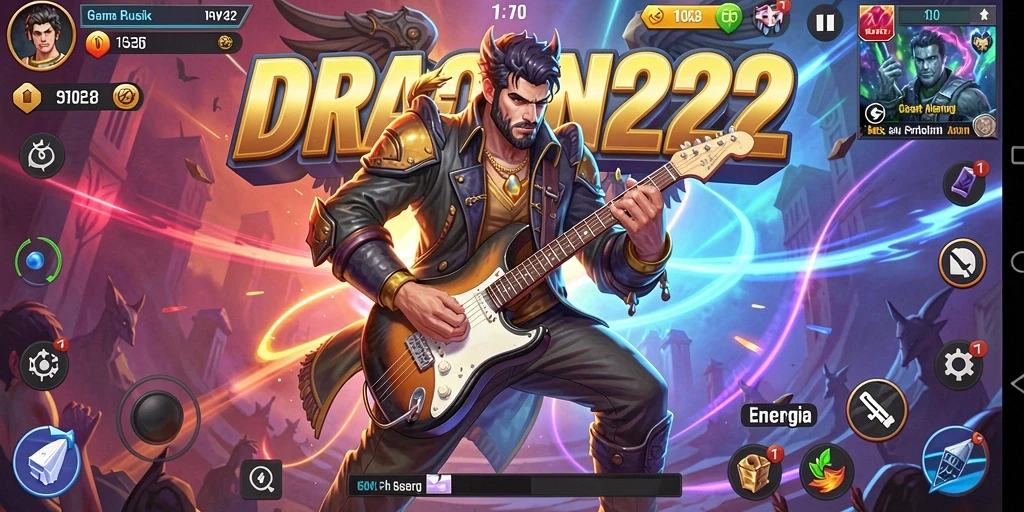 Screenshot DRAGON222 menampilkan gameplay musik yang seru dan interaktif.