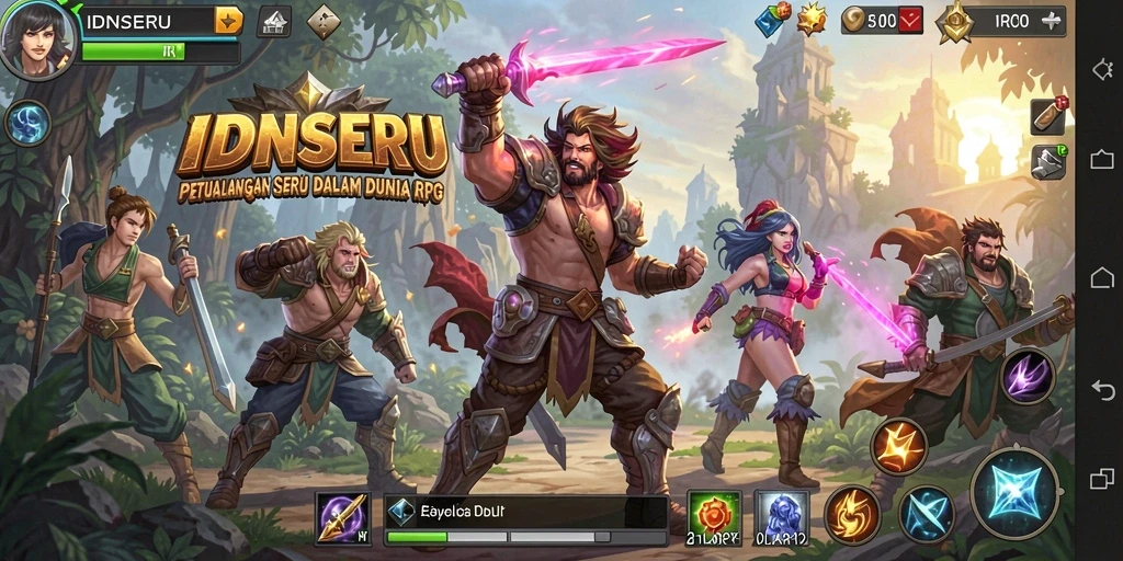 Tampilan menarik dalam gameplay RPG IDNSERU yang mengasyikkan.