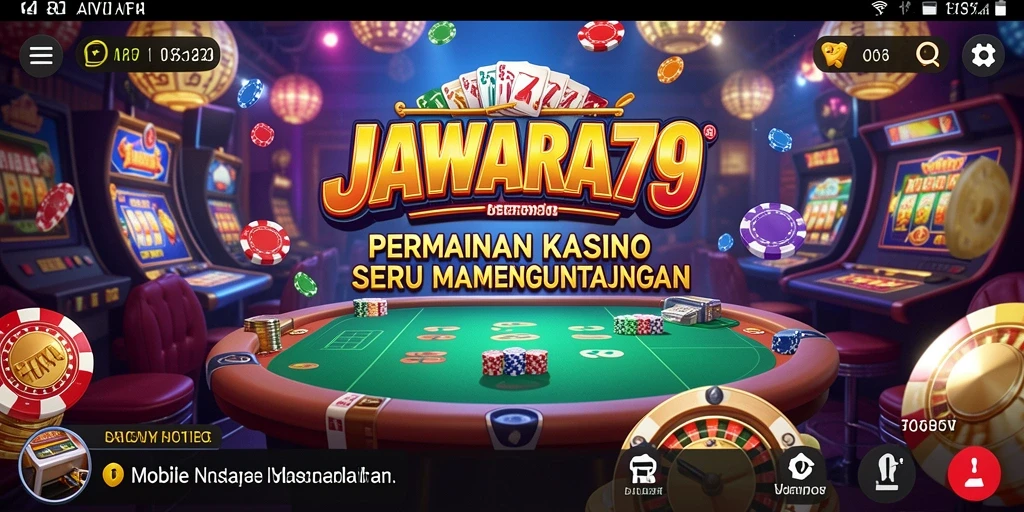 Tampilan menarik gameplay kasino di JAWARA79.