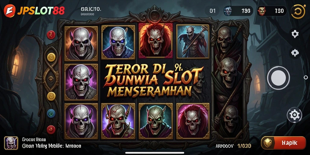 Menampilkan momen-momen menyeramkan dalam gameplay JPSLOT88.