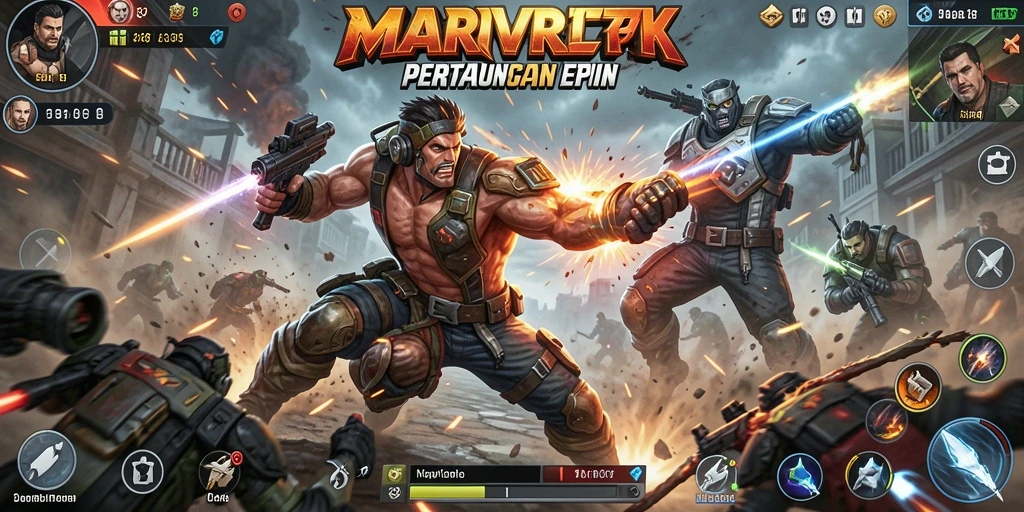 Tampilan menarik dalam game Action yang intens.