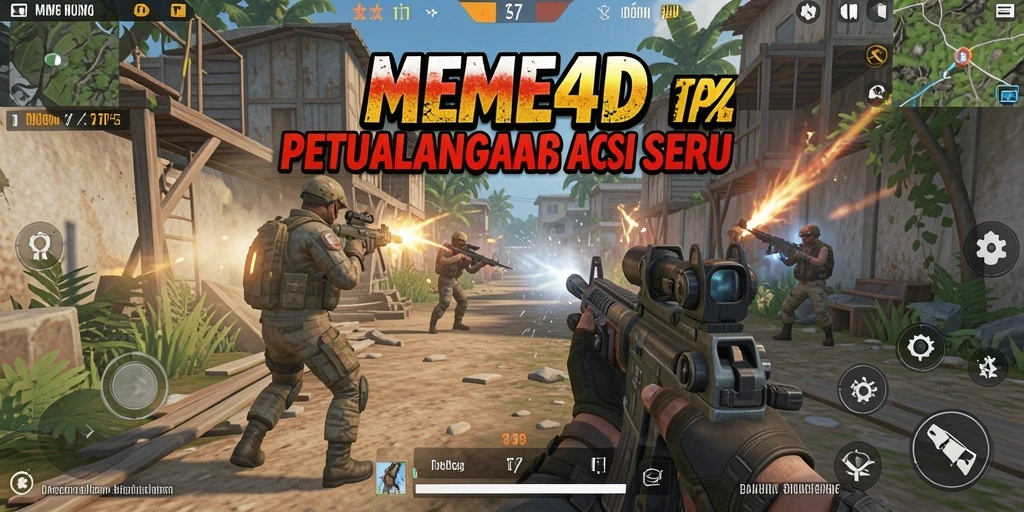 Tampak seru dari gameplay TPS di MEME4D.