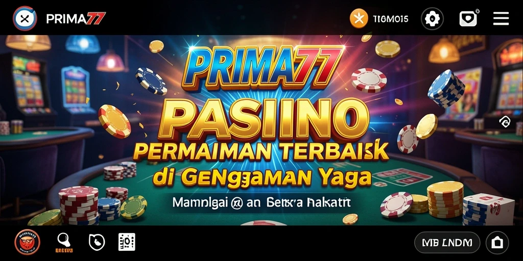 Tampilan layar permainan slot di PRIMA77 yang menarik.