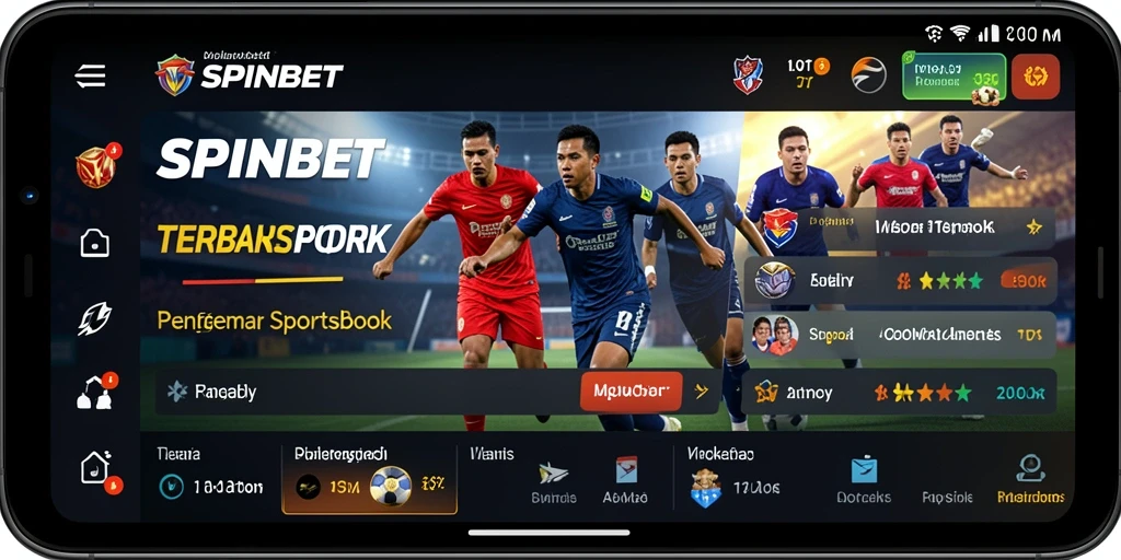 Tampilan menarik dari gameplay Sportsbook SPINBET.