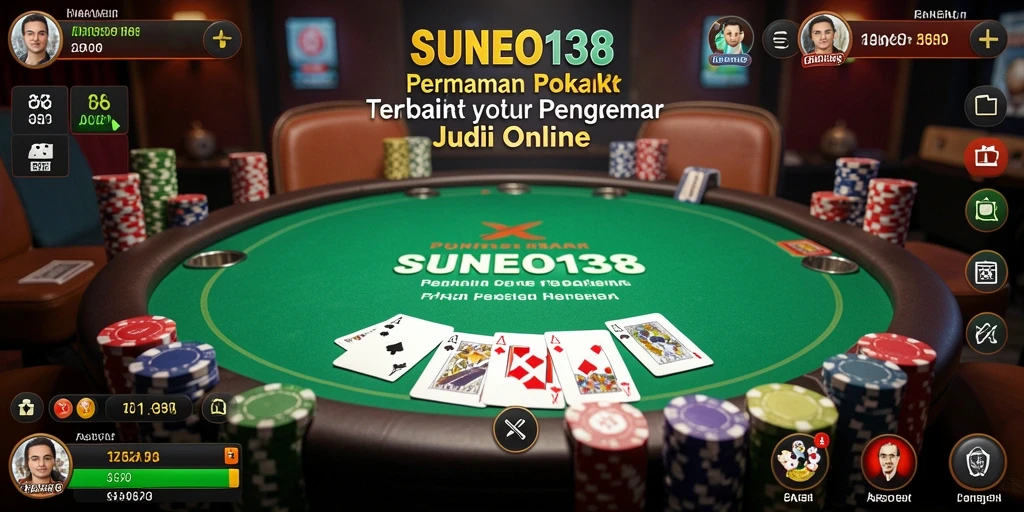 Tampilan gameplay Poker yang menarik dan seru dari SUNEO138.