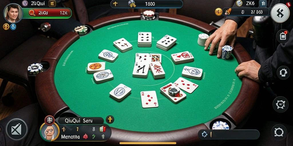 Screenshot gameplay QiuQiu ZK6 yang menarik.